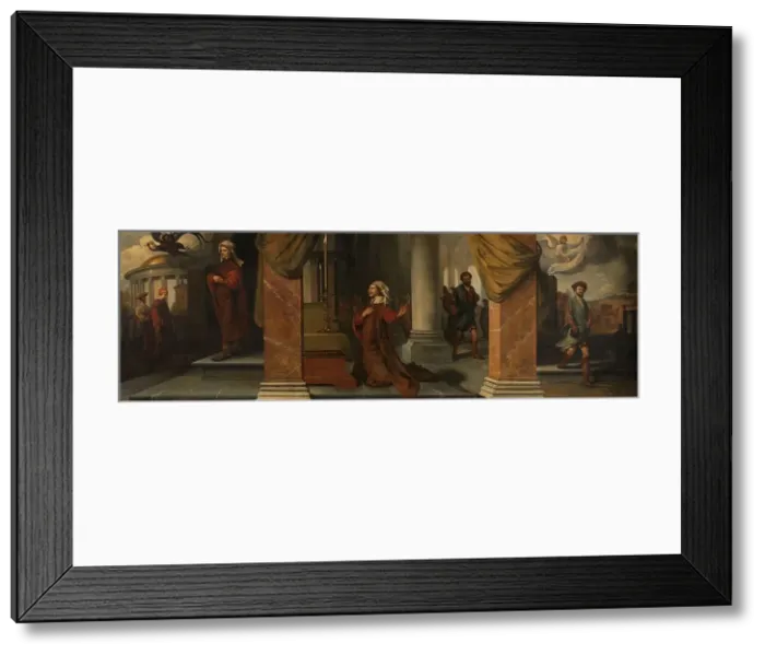 Framed Print : The Pharisee and the Publican, 1661. Creator: Barent Fabritius Framed Print : The Pharisee and the Publican, 1661. Creator: Barent Fabritius