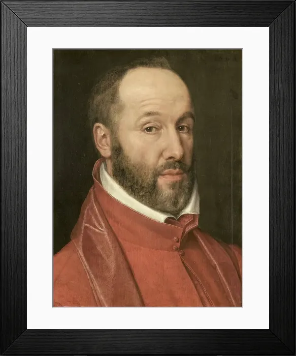 Framed Print : Portrait of Antoine Perrenot, Cardinal de Granvelle, Minister to Charles V and Philip II, 1565. Creator: Anon Framed Print : Portrait of Antoine Perrenot, Cardinal de Granvelle, Minister to Charles V and Philip II, 1565. Creator: Anon