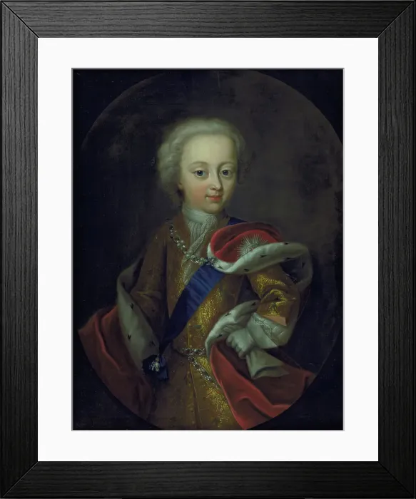 Framed Print : King Frederik V as a boy, 1730-1800. Creator: Unknown Framed Print : King Frederik V as a boy, 1730-1800. Creator: Unknown