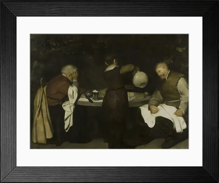 Framed Print : Supper at Emmaus, 1620-1680. Creator: Anon Framed Print : Supper at Emmaus, 1620-1680. Creator: Anon