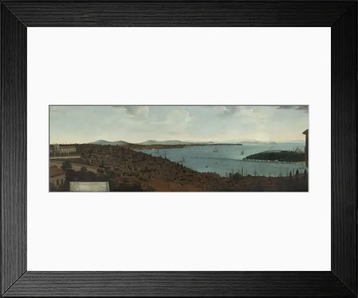 Framed Print : View of Constantinople and the Seraglio from the Dutch embassy, 1700-1764. Creator: Unknown Framed Print : View of Constantinople and the Seraglio from the Dutch embassy, 1700-1764. Creator: Unknown