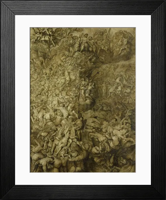 Framed Print : Last Judgement, 1600-1649. Creator: Anon Framed Print : Last Judgement, 1600-1649. Creator: Anon