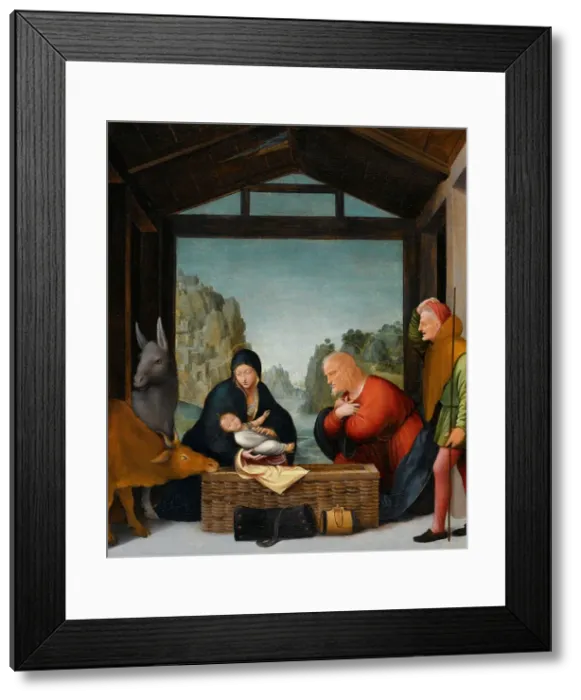 Framed Print : The Adoration of the Shepherds, 1500-1535. Creator: Bramantino Framed Print : The Adoration of the Shepherds, 1500-1535. Creator: Bramantino