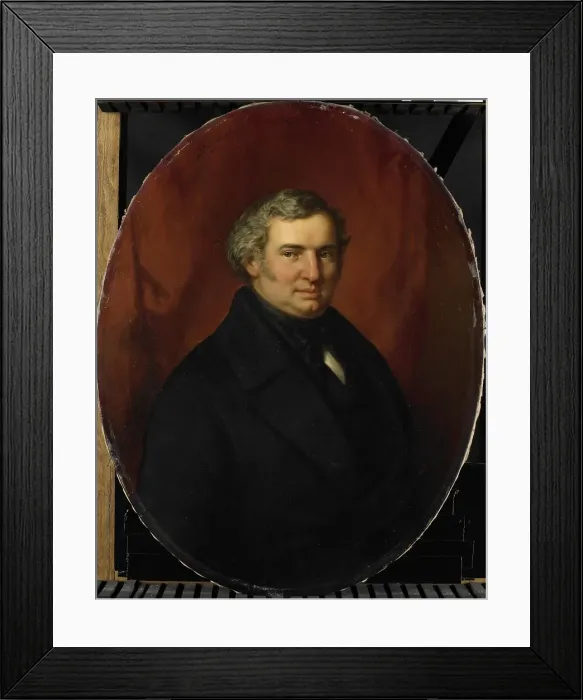 Framed Print : Posthumous Portrait of Hendrik André Cornelis Tierens, City Functionary of Heusden, 1852. Creator: Bastian de Poorter Framed Print : Posthumous Portrait of Hendrik André Cornelis Tierens, City Functionary of Heusden, 1852. Creator: Bastian de Poorter