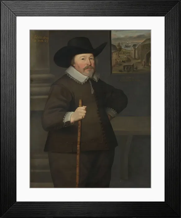 Framed Print : Portrait of a man, 1639. Creator: Anon Framed Print : Portrait of a man, 1639. Creator: Anon
