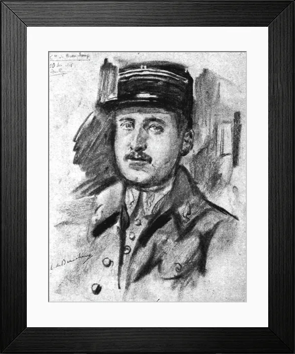 Framed Print : Le capitaine aviateur de Beauchamp. 10 Decembre, 1916. Creator: Lucien Jonas Framed Print : Le capitaine aviateur de Beauchamp. 10 Decembre, 1916. Creator: Lucien Jonas