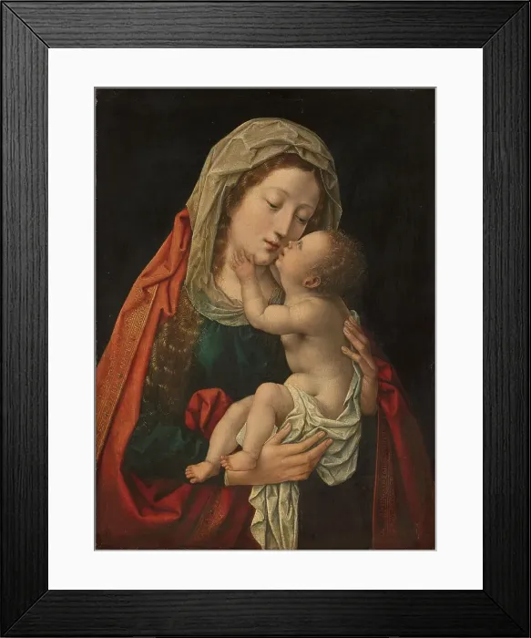 Framed Print : The Virgin and Child, c.1520-c.1530. Creator: Workshop of Bernard van Orley Framed Print : The Virgin and Child, c.1520-c.1530. Creator: Workshop of Bernard van Orley
