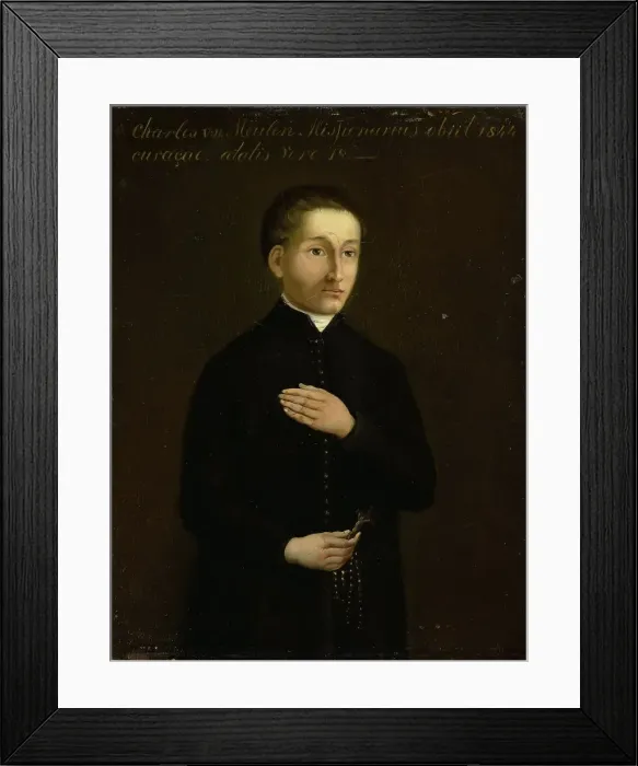 Framed Print : Portrait of Charles van der Meulen, Missionary to Curaçao, 1844-1849. Creator: Anon Framed Print : Portrait of Charles van der Meulen, Missionary to Curaçao, 1844-1849. Creator: Anon