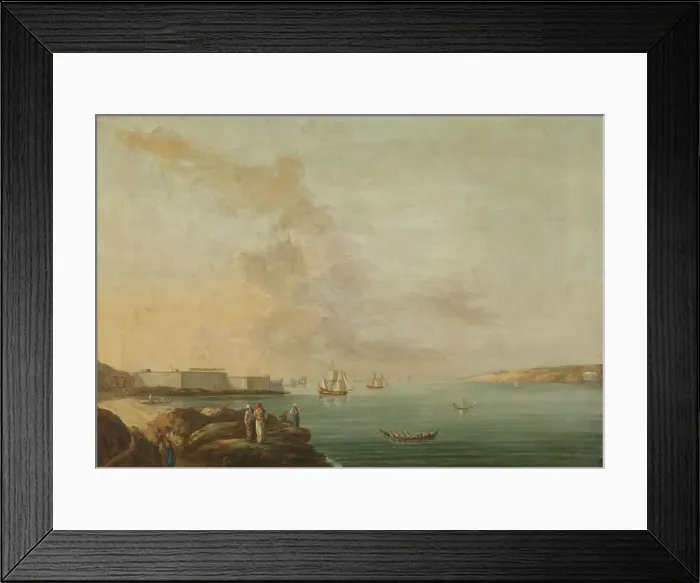 Framed Print : View of the Dardanelles, 1770-1780. Creator: Antoine van der Steen Framed Print : View of the Dardanelles, 1770-1780. Creator: Antoine van der Steen