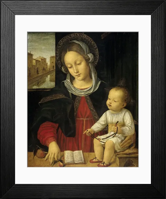 Framed Print : Madonna and Child, 1500-1523. Creators: Guillaume Courtois, Jacques Courtois Framed Print : Madonna and Child, 1500-1523. Creators: Guillaume Courtois, Jacques Courtois