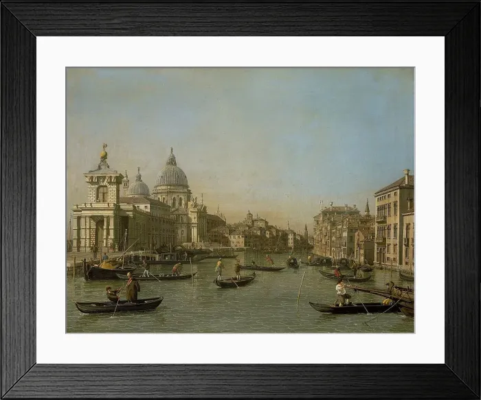 Framed Print : Entrance to the Grand Canal near the Punta della Dogana and Santa Maria della Salute, 1730-1745. Creator: Unknown Framed Print : Entrance to the Grand Canal near the Punta della Dogana and Santa Maria della Salute, 1730-1745. Creator: Unknown
