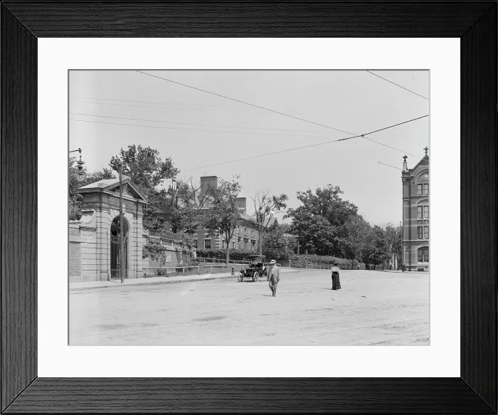 Framed Print : Quincy Square, Cambridge, Mass. between 1900 and 1920. Creator: Unknown