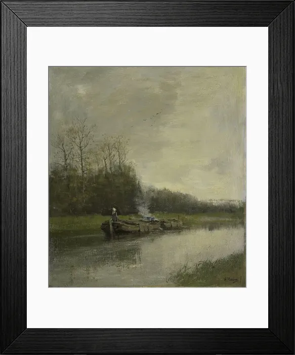 Framed Print : Towing boat, c.1860-c.1888. Creator: Anton Mauve Framed Print : Towing boat, c.1860-c.1888. Creator: Anton Mauve