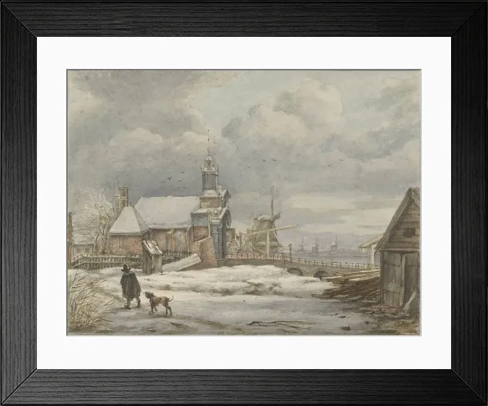 Framed Print : View of the Haarlemmerpoort in Amsterdam, 1796-1849. Creator: Albertus Brondgeest Framed Print : View of the Haarlemmerpoort in Amsterdam, 1796-1849. Creator: Albertus Brondgeest