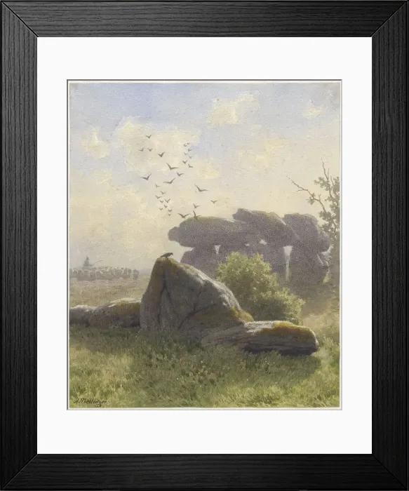 Framed Print : Dolmen, 1846-1867. Creator: Gerrit Alexander Godart Filip Mollinger Framed Print : Dolmen, 1846-1867. Creator: Gerrit Alexander Godart Filip Mollinger