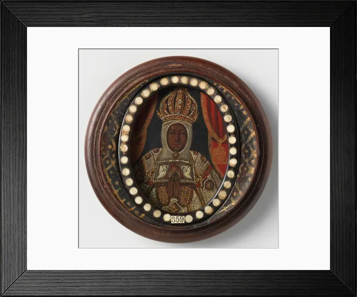 Framed Print : Black Madonna, 1650-1699. Creator: Anon Framed Print : Black Madonna, 1650-1699. Creator: Anon