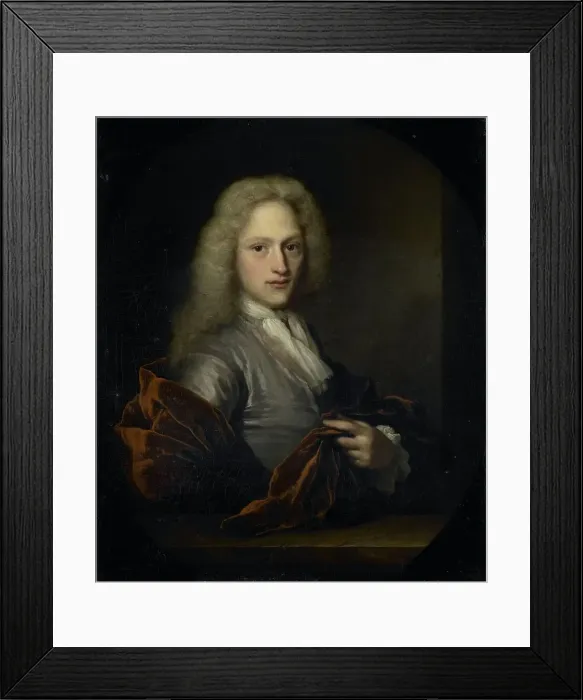 Framed Print : Portrait of a Man, 1690-1729. Creator: Arnold Boonen Framed Print : Portrait of a Man, 1690-1729. Creator: Arnold Boonen