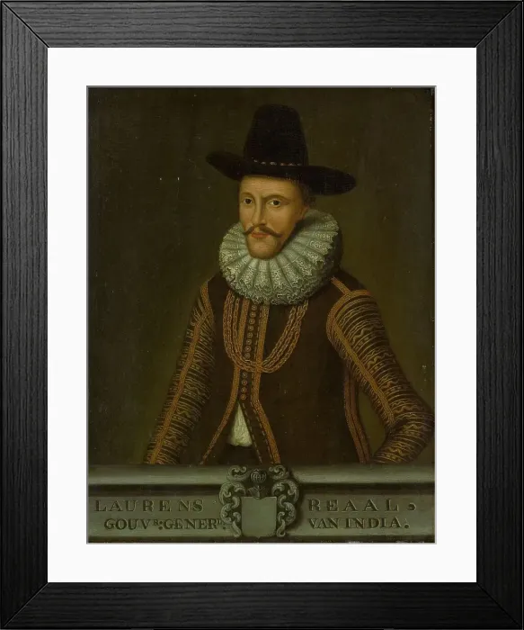Framed Print : Portrait of Laurens Reael, Governor-General of the Dutch East Indies, 1750-1800. Creator: Anon Framed Print : Portrait of Laurens Reael, Governor-General of the Dutch East Indies, 1750-1800. Creator: Anon
