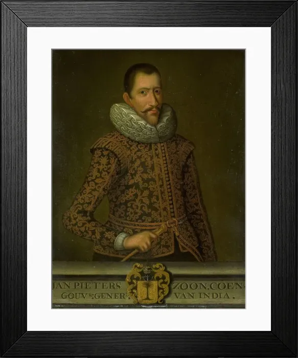 Framed Print : Portrait of Jan Pietersz Coen, Governor-General of the Dutch East Indies, 1750-1800. Creator: Anon Framed Print : Portrait of Jan Pietersz Coen, Governor-General of the Dutch East Indies, 1750-1800. Creator: Anon