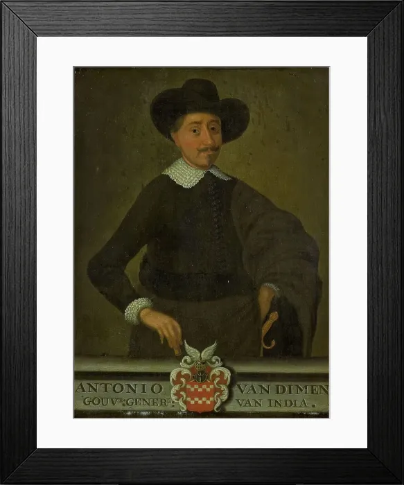 Framed Print : Portrait of Antonio van Diemen, Governor-General of the Dutch East Indies, 1750-1800. Creator: Anon Framed Print : Portrait of Antonio van Diemen, Governor-General of the Dutch East Indies, 1750-1800. Creator: Anon