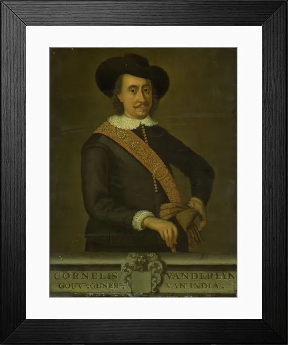 Framed Print : Portrait of Cornelis van der Lijn, Governor-General of the Dutch East Indies, 1750-1800. Creator: Anon Framed Print : Portrait of Cornelis van der Lijn, Governor-General of the Dutch East Indies, 1750-1800. Creator: Anon