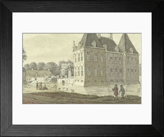 Framed Print : Staverden Castle near Ermelo, 1754. Creator: Anon Framed Print : Staverden Castle near Ermelo, 1754. Creator: Anon