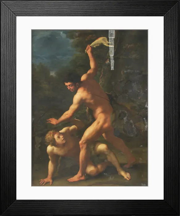 Framed Print : Cain Slaying Abel, 1715-1728. Creators: Paolo de Matteis, Luca Giordano Framed Print : Cain Slaying Abel, 1715-1728. Creators: Paolo de Matteis, Luca Giordano