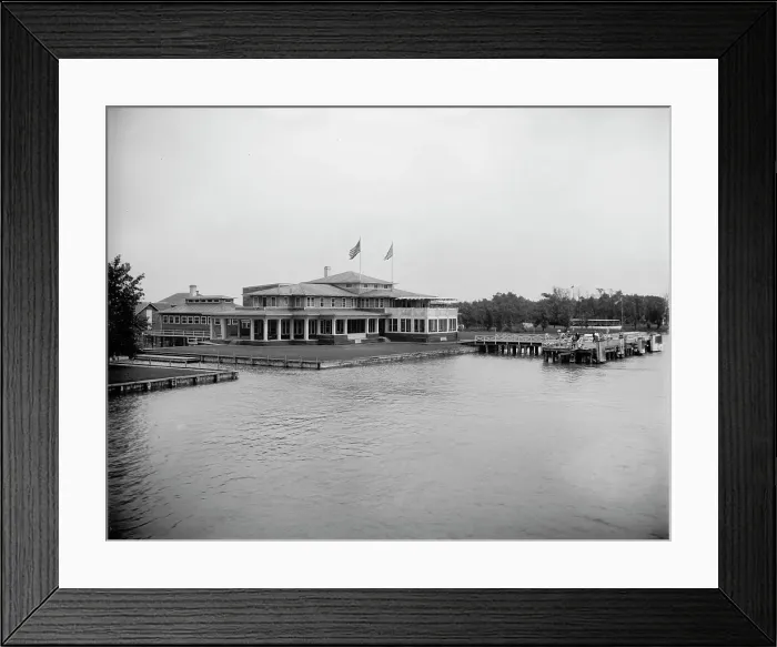 Framed Print : New Rushmere, St. Clair Flats, Mich. between 1900 and 1920. Creator: Unknown Framed Print : New Rushmere, St. Clair Flats, Mich. between 1900 and 1920. Creator: Unknown
