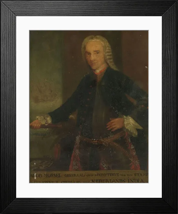 Framed Print : Portrait of Jacob Mossel, Governor-General of the Dutch East India Company, 1750-1799. Creator: Anon Framed Print : Portrait of Jacob Mossel, Governor-General of the Dutch East India Company, 1750-1799. Creator: Anon