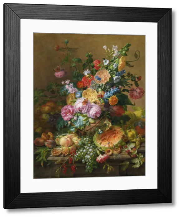 Framed Print : Flowers, 1715-1789. Creator: Dominicus Gottfried Waerdigh Framed Print : Flowers, 1715-1789. Creator: Dominicus Gottfried Waerdigh