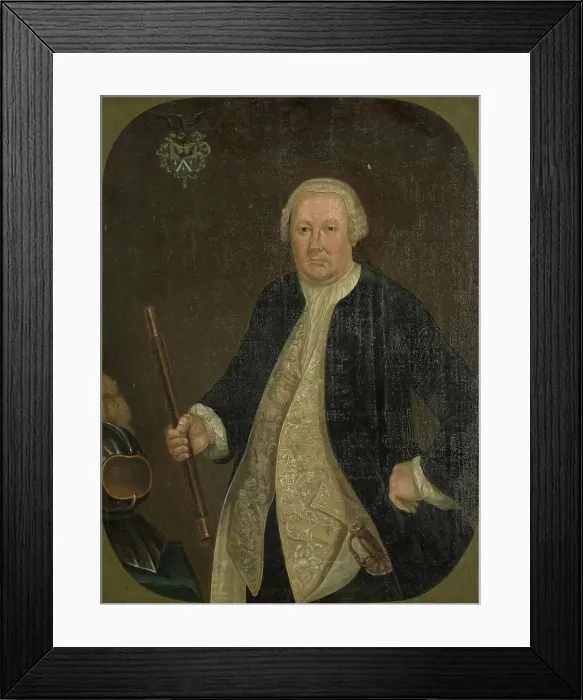 Framed Print : Portrait of Petrus Albertus van der Parra, Governor-General of the Dutch East India Company, 1762-18 Creator: Anon Framed Print : Portrait of Petrus Albertus van der Parra, Governor-General of the Dutch East India Company, 1762-18 Creator: Anon