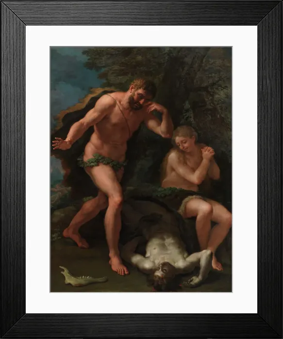 Framed Print : Adam and Eve Lamenting over the Body of Abel, 1715-1728. Creators: Paolo de Matteis, Luca Giordano Framed Print : Adam and Eve Lamenting over the Body of Abel, 1715-1728. Creators: Paolo de Matteis, Luca Giordano