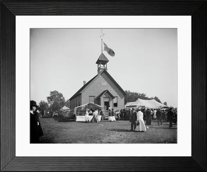 Framed Print : County fair, St. John Baptist Church of England, probably St. Clair Flats, Mich. c1900-1920. Creator: Unknown Framed Print : County fair, St. John Baptist Church of England, probably St. Clair Flats, Mich. c1900-1920. Creator: Unknown