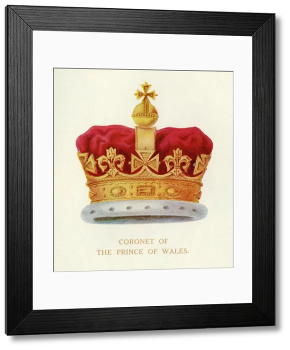 Framed Print : Coronet of Prince of Wales, c1911. Creator: Unknown Framed Print : Coronet of Prince of Wales, c1911. Creator: Unknown