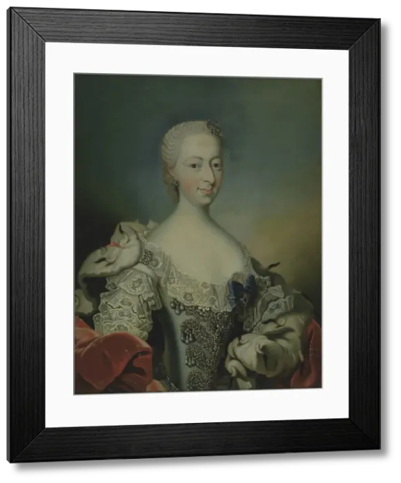 Framed Print : Juliane Marie, Frederik V's second queen, 1721-1769. Creator: Peter Wichmann Framed Print : Juliane Marie, Frederik V's second queen, 1721-1769. Creator: Peter Wichmann