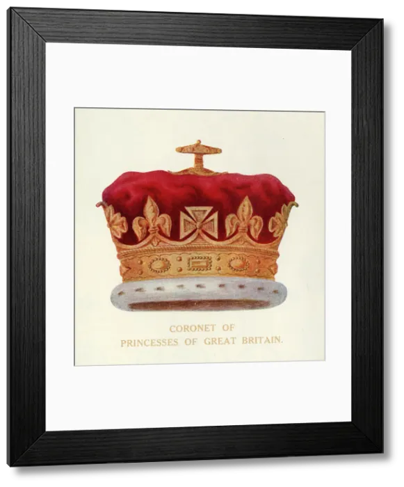 Framed Print : Coronet of Princesses of Great Britain, c1911. Creator: Unknown Framed Print : Coronet of Princesses of Great Britain, c1911. Creator: Unknown