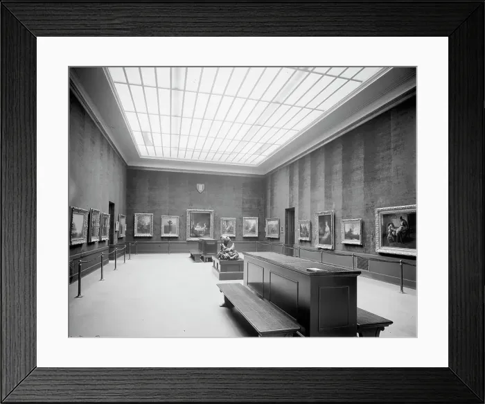 Framed Print : Toledo Museum of Art, north gallery, Toledo, Ohio, between 1900 and 1920. Creator: Unknown Framed Print : Toledo Museum of Art, north gallery, Toledo, Ohio, between 1900 and 1920. Creator: Unknown