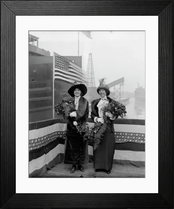 Framed Print : Strs. A.D. MacTier and F.P. Jones, sponsors, 1913 Mar 8. Creator: Unknown Framed Print : Strs. A.D. MacTier and F.P. Jones, sponsors, 1913 Mar 8. Creator: Unknown