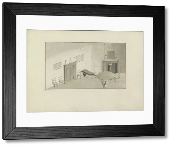 Framed Print : Room in Amersfoort, 1840. Creator: Anon Framed Print : Room in Amersfoort, 1840. Creator: Anon