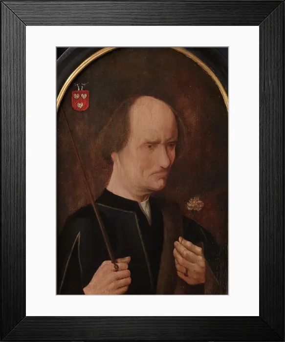 Framed Print : Portrait of Arent Franckensz van der Meer, Lord of Pendrecht, called Malicious Aertje, c.1550-c.1560 Creator: Anon Framed Print : Portrait of Arent Franckensz van der Meer, Lord of Pendrecht, called Malicious Aertje, c.1550-c.1560 Creator: Anon