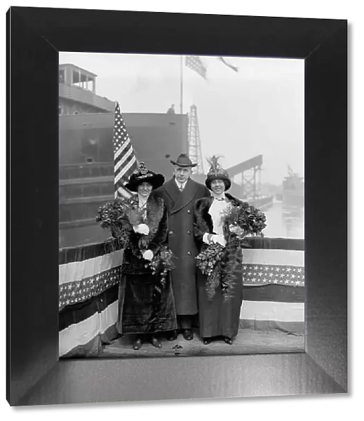 Strs. A.D. MacTier and F.P. Jones, sponsors, 1913 Mar 8. Creator: Unknown