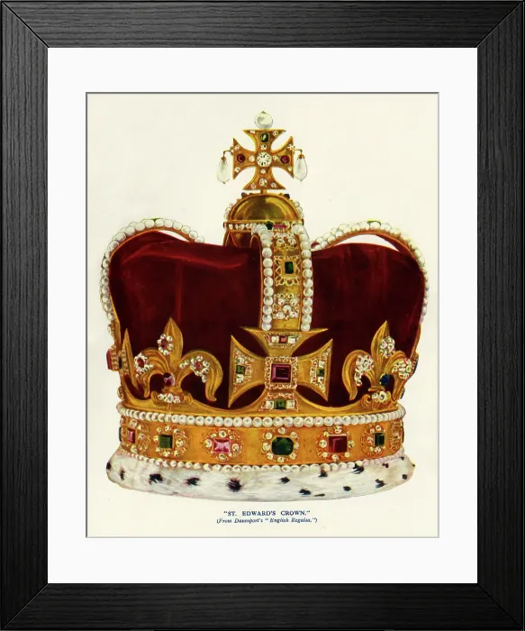 Framed Print : St. Edward's Crown, 1911. Creator: Unknown Framed Print : St. Edward's Crown, 1911. Creator: Unknown