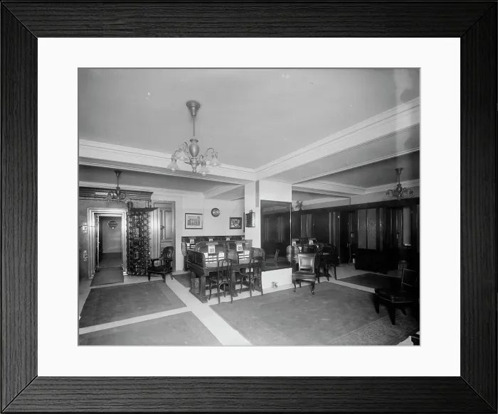 Framed Print : Safe deposit vault, Temple Place branch, Old Colony Trust Company, Boston, Mass. 1913 April. Creator: Unknown Framed Print : Safe deposit vault, Temple Place branch, Old Colony Trust Company, Boston, Mass. 1913 April. Creator: Unknown