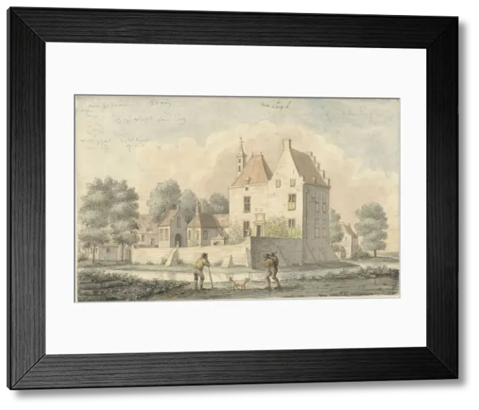 Framed Print : Castle Den Engh at Vleuten, 1822. Creator: Joseph Schmetterling Framed Print : Castle Den Engh at Vleuten, 1822. Creator: Joseph Schmetterling