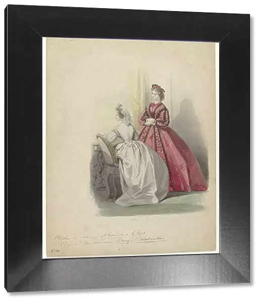 Les Modes Parisiennes, 1864, No. 231: Dresses by Madame Alexandre Ghijs... 1864. Creator: Anon