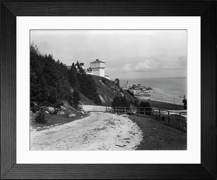 Framed Print : Old Fort, Mackinac Island, c1899. Creator: Unknown Framed Print : Old Fort, Mackinac Island, c1899. Creator: Unknown