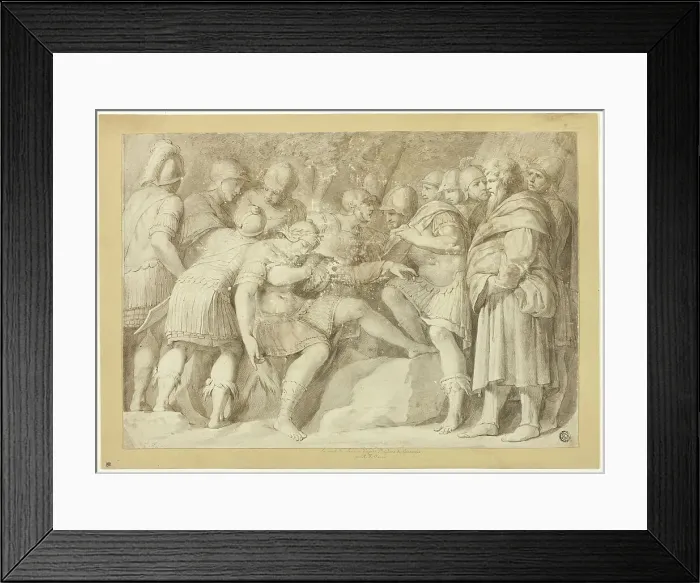 Framed Print : The Death of Scipio, n.d. Creator: Adam Friedrich Oeser Framed Print : The Death of Scipio, n.d. Creator: Adam Friedrich Oeser
