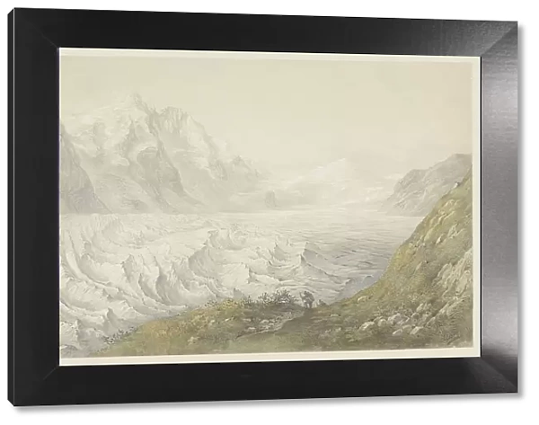 Pasterze glacier near Heiligenblut, 1824-1888. Creator: Karoly Lajos Libay
