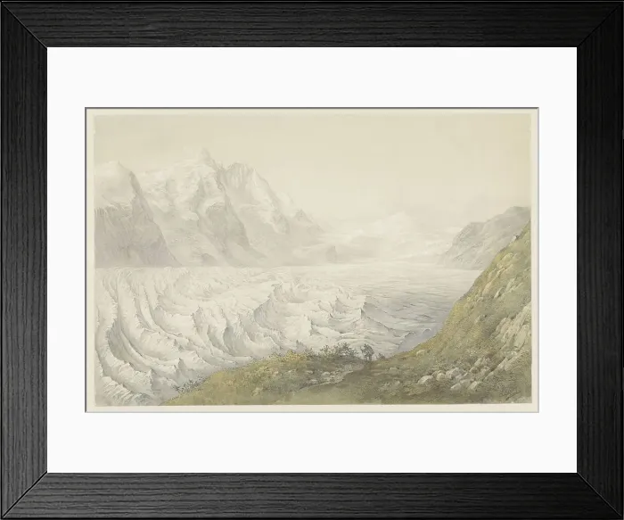 Framed Print : Pasterze glacier near Heiligenblut, 1824-1888. Creator: Karoly Lajos Libay Framed Print : Pasterze glacier near Heiligenblut, 1824-1888. Creator: Karoly Lajos Libay