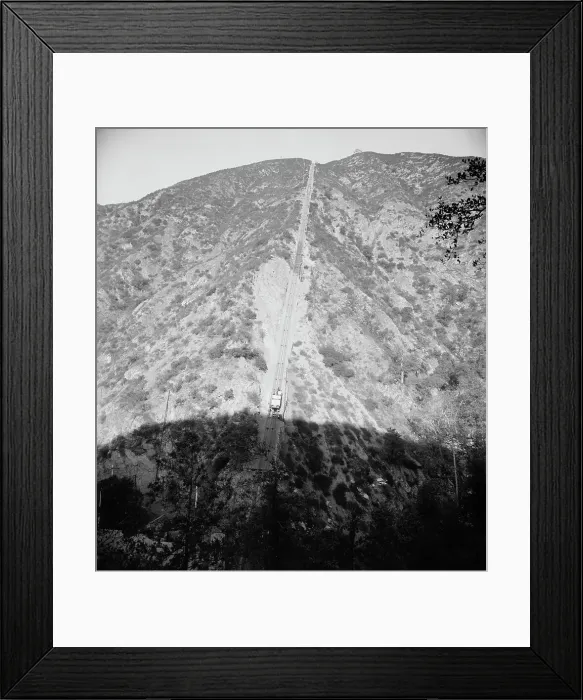 Framed Print : Incline, Mt. Lowe Railway, Cal. The, c1904. Creator: Unknown Framed Print : Incline, Mt. Lowe Railway, Cal. The, c1904. Creator: Unknown